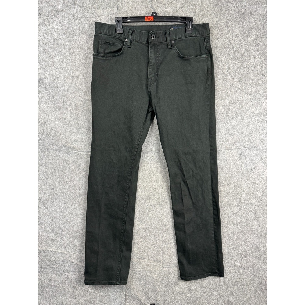 ROARK HWY 128 Jeans Men's 34 (FITS 34 x 31) Black 5 Pocket Broken Twill